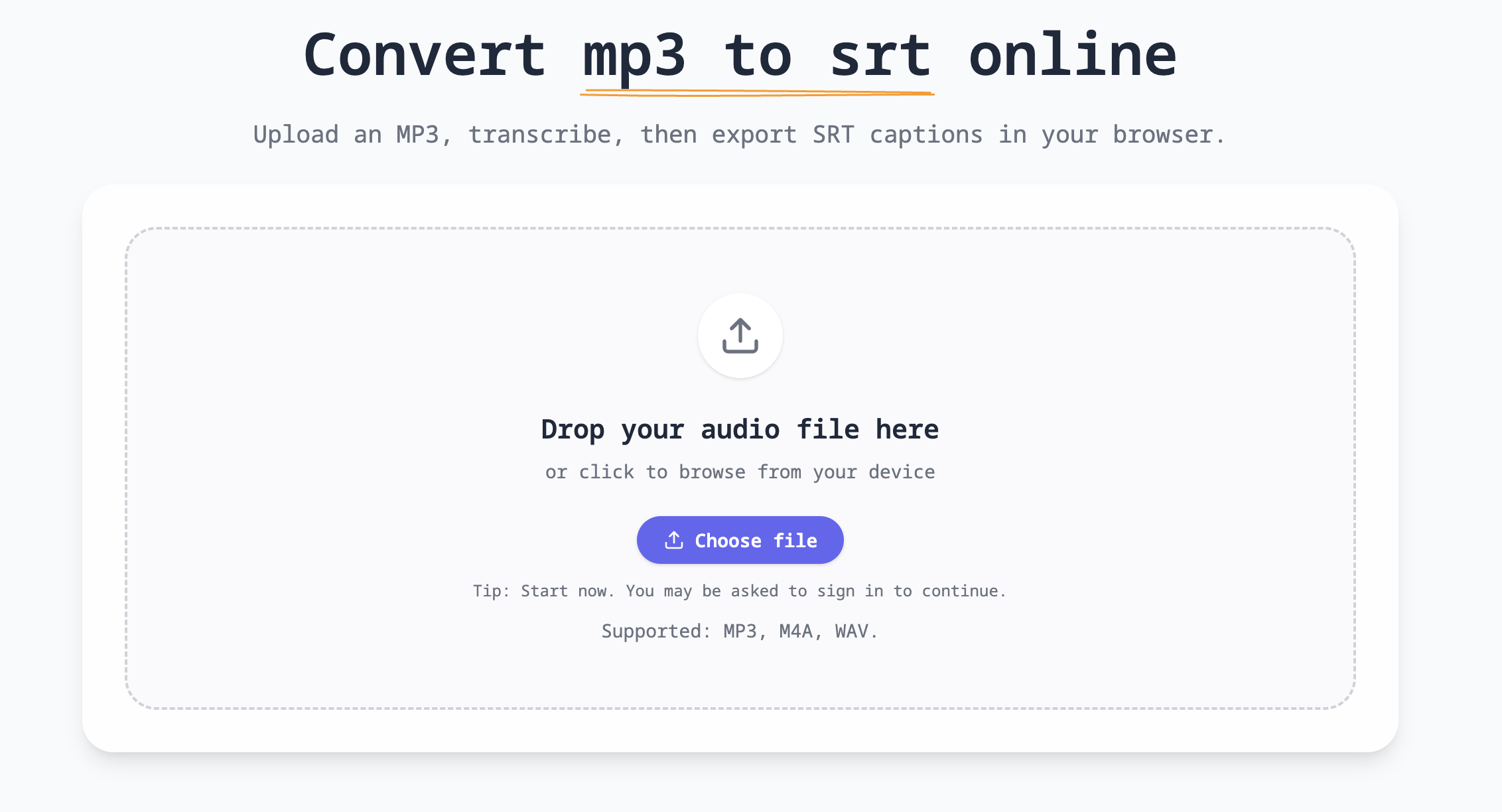 MP3 to SRT (Subtitle Generator) - Product Image