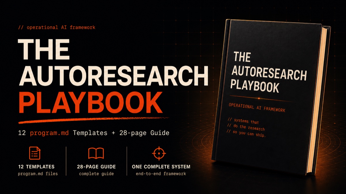 Autoresearch Playbook - Product Image